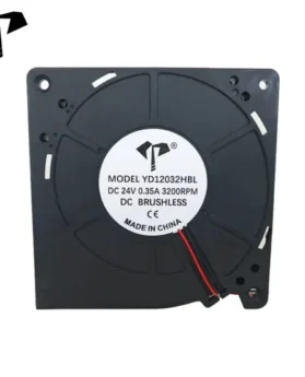 120X120X32mm Energy-Efficient DC Blower Cooling Fan with Thermal Plastic PBT UL 94V-0 Frame