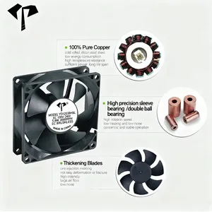 120X120X32mm Energy-Efficient DC Blower Cooling Fan with Thermal Plastic PBT UL 94V-0 Frame - Image 5