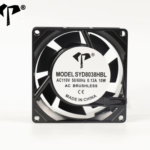 8025 Wholesale AC Cooling Fan 80*80*25mm Ball Bearing 110/220/380VAC 2400 RPM